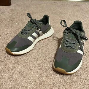 Green Adidas shoes
